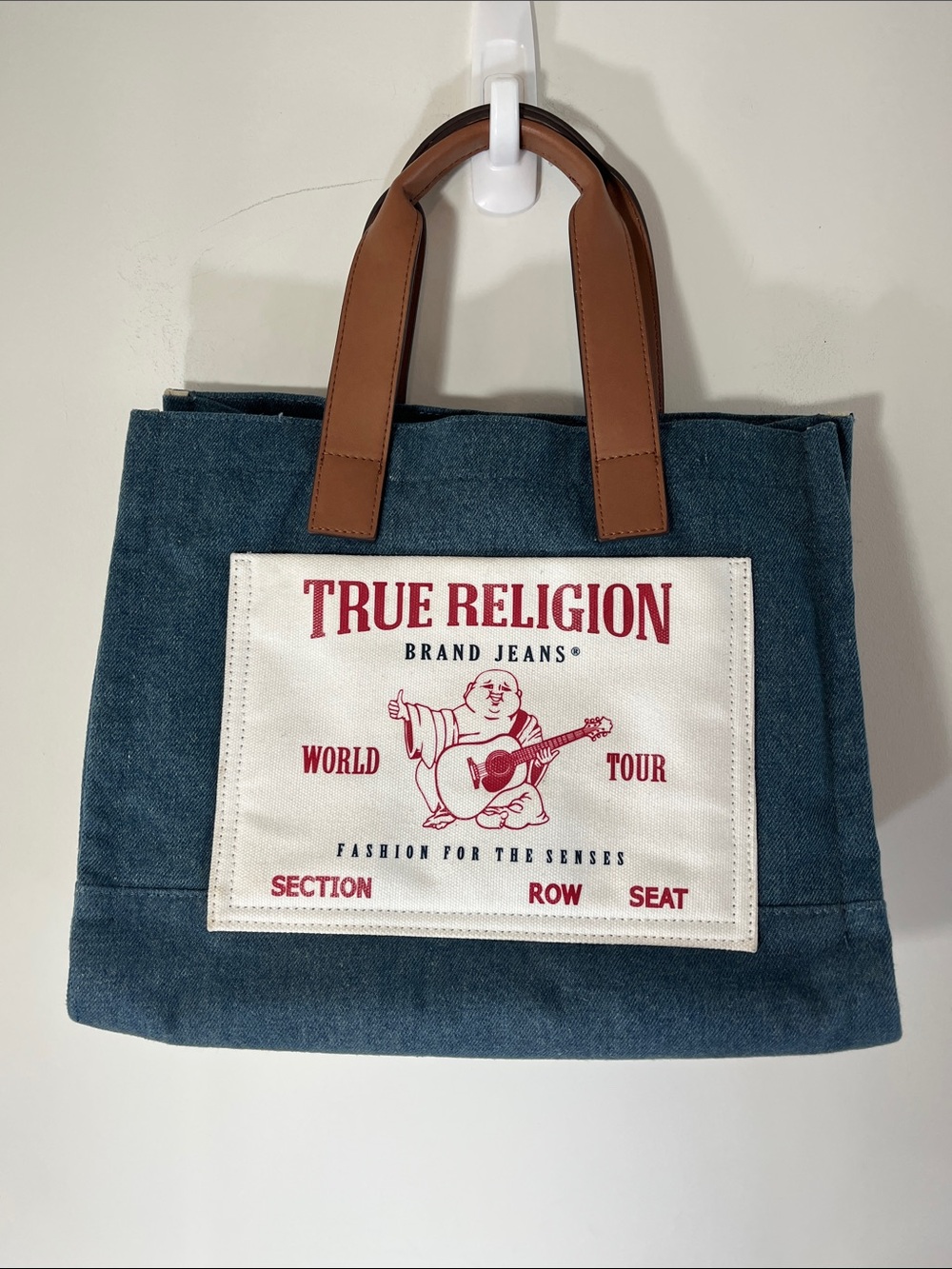 True Religion True Religion Tote Bag, Blue 819 cubic inches, Medium